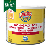 Earth's Best Non-GMO Soy-Based Powder Baby Formula with Iron, 21 oz Canister