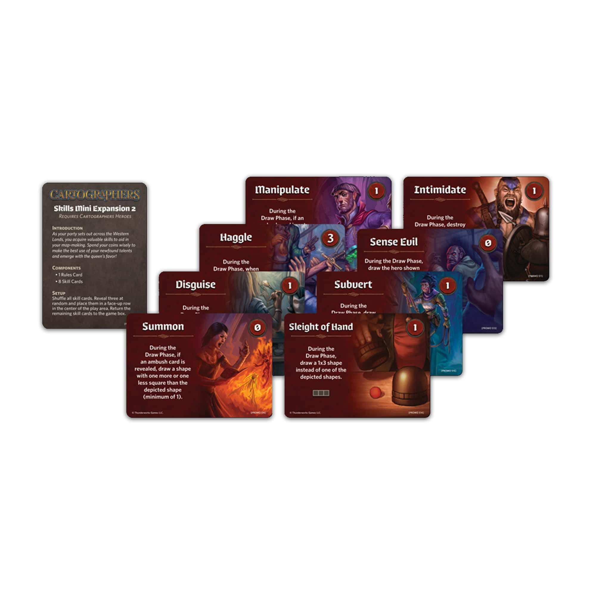 Cartographers Skills 2 Mini-Expansion with 8 New Skill Cards