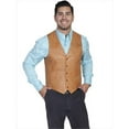 thumbnail image 1 of Scully 503-171-48 Mens Leather Wear Western Vest- Ranch Tan- Size 48, 1 of 1