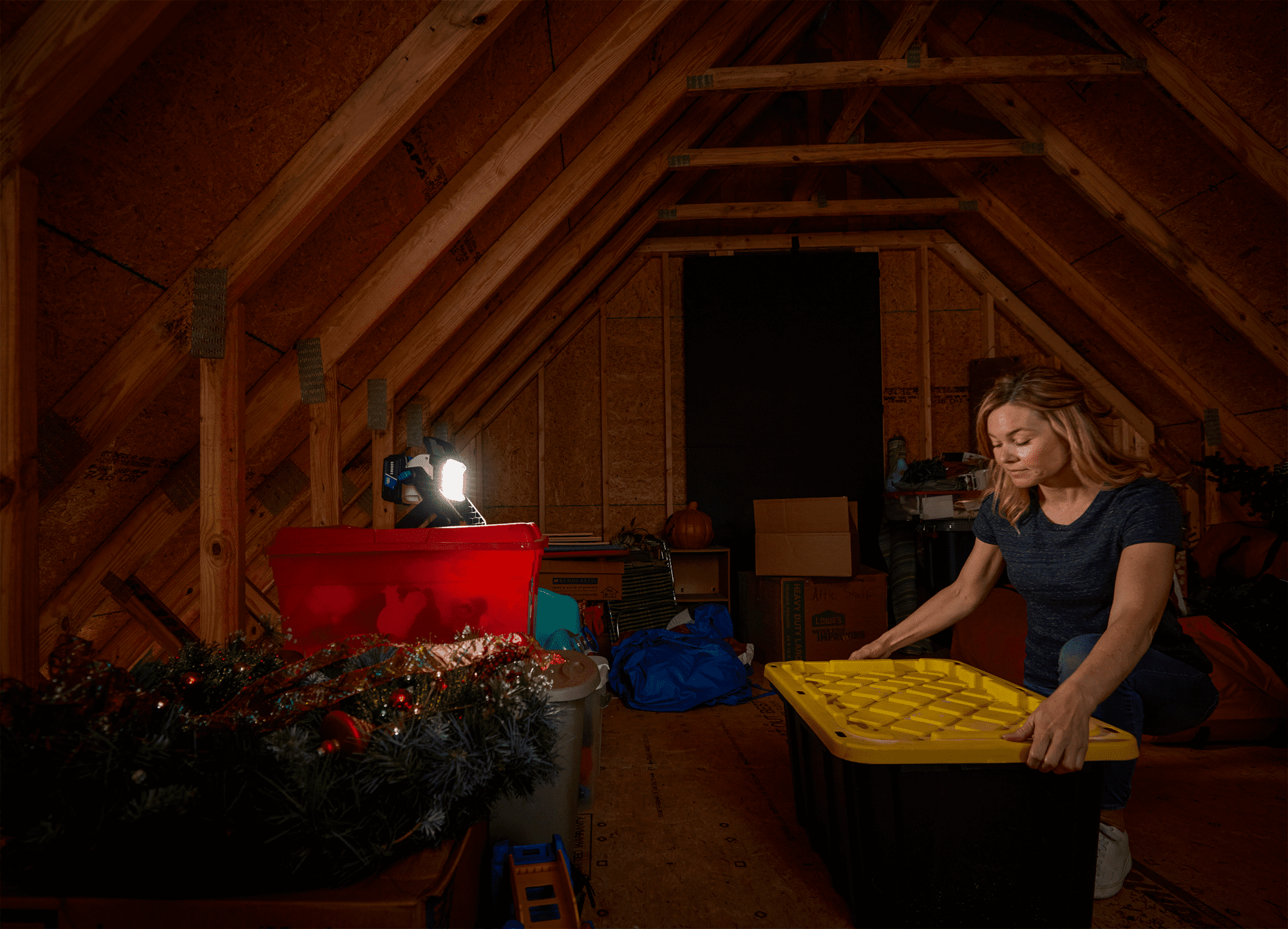 HART 20-Volt Hybrid LED Site Light, 1,800 Lumens (Battery Not Included)