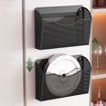 thumbnail image 5 of JIhuahe Magnetic Refrigerator Side Storage Rack, Punch-Free Kitchen Organizer for Plastic Wrap Bags Seasoning Boxes, 3-Tier Fridge Mounted Accessory Holder,Black, 5 of 7