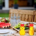 thumbnail image 5 of 192 Pack 8 Ounce Plastic Bear Honey Bottle Jars, Honey Squeeze Bottle Empty with Lid for Storing and Dispensing, Red, 5 of 7