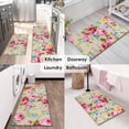 thumbnail image 6 of Kitchen Mats for Floor Kitchen Rugs Sets of 2 Non Slip Washable Brown Coffee Kitchen Rugs Anti Fatigue 47x17 Inch and 29x17, 6 of 6