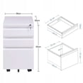 thumbnail image 4 of TygerClaw 3-Drawer Wheeled Mobile File Cabinet with Lock, 4 of 4
