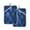 Blue Batik Leaves Pattern, variant on 2 Pack Pot Holders for Kitchen Heat Resistant Hot Pads Sets for Cooking Baking Santa Claus in Sleigh