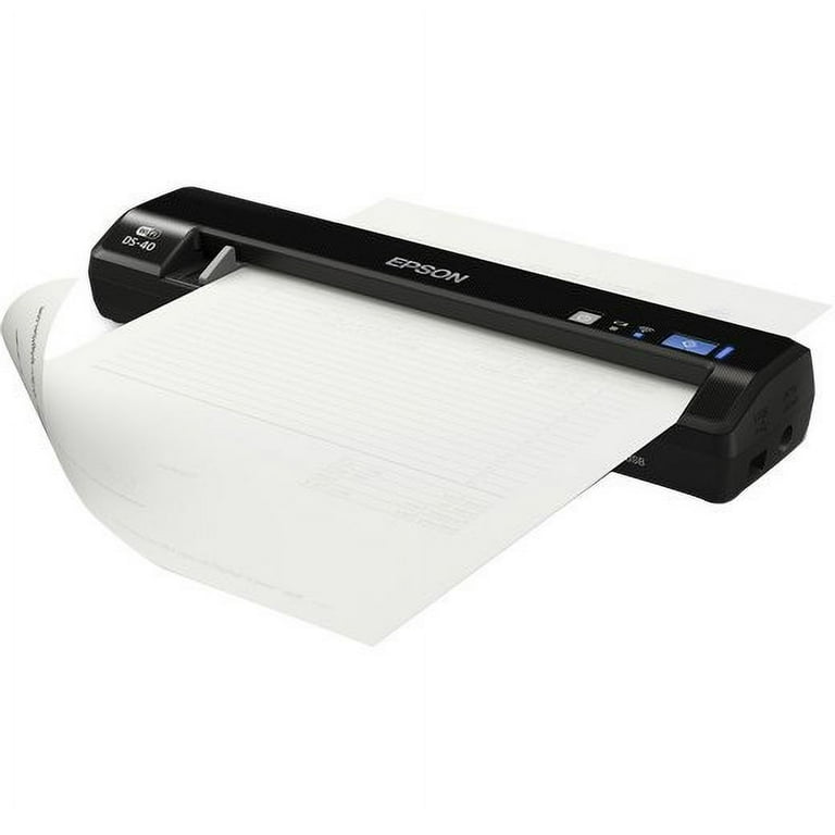 Epson WorkForce DS-40 Wireless Portable Document Scanner for PC and top Mac, Sheet-f