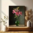thumbnail image 6 of Pink Lily Still Life Canvas Painting，Wall Decor for Living Room Bedroom Dining Room Office Hotel Home, 6 of 8