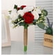 thumbnail image 2 of XmhyTop Ramos de boda para novia y dama de honor, rosas color champán, flores artificiales azules, ramo para boda, fiesta, decoración de la iglesia, 2 of 5