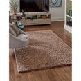 thumbnail image 1 of Unique Loom 3136687 8 x 10 ft. Solid Shag Rectangular Rug, Cocoa, 1 of 2