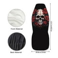 thumbnail image 5 of Kuiaobaty Skull Rose Front Car Seat Cover Breathable Universal Auto Seat Protector Automobile Inteior Accessories Decor Suitable For Most Cars, Black, 5 of 7