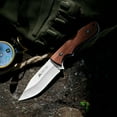 Ozark Trail 8 inch Fixed Blade Knife ,Wood Handle,Fixed Knife 3Pcs Set