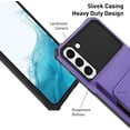 thumbnail image 4 of Wallet Case for Samsung Galaxy S23 Plus Case with 4-Card Credit Card Holder Slot Shockproof Cover Hybrid Heavy Duty Protection Armor Phone-Purple, 4 of 12