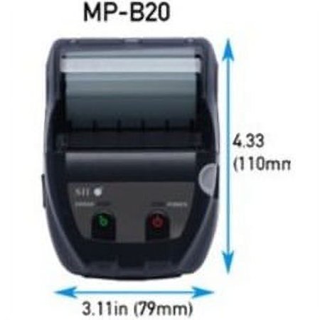 【ロール紙10巻】モバイルプリンター　MP-B20（セイコーインスツル ） + ロール紙（10巻）