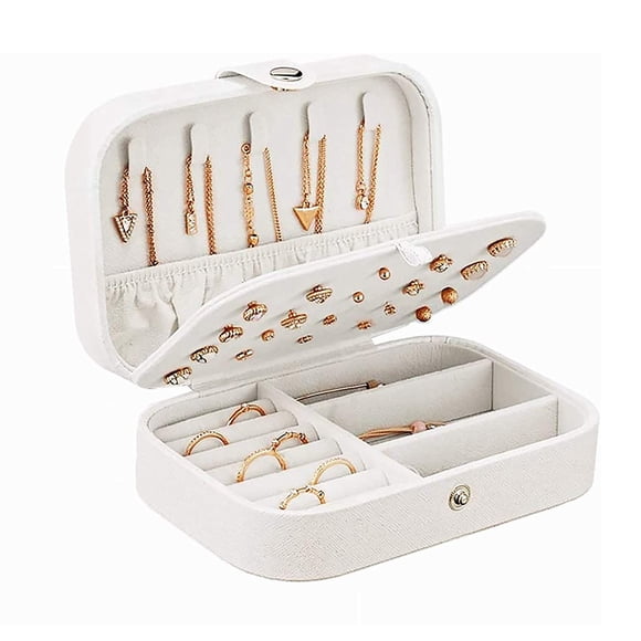 Travel Jewelry Case, Double Layer Jewelry Travel Box, Travel Jewelry Case Gift for Women