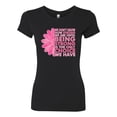 thumbnail image 2 of Wild Bobby, We Don't Know How Strong We are Until Strong is the Only Choice, Breast Cancer Awareness, Women Slim Fit Junior Tee, Black, Small, 2 of 4