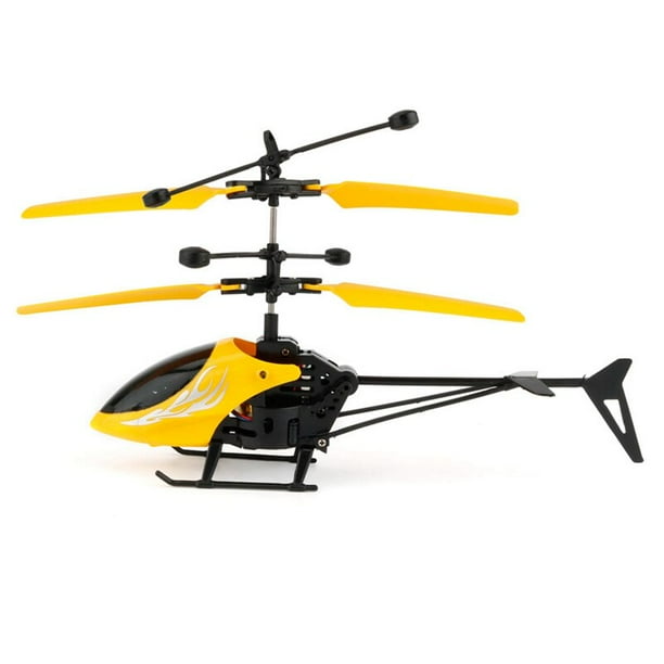 Remote Control Helicopter Flying Toys, Mini Led Rechargeable Hand Operated Drone with LED Light