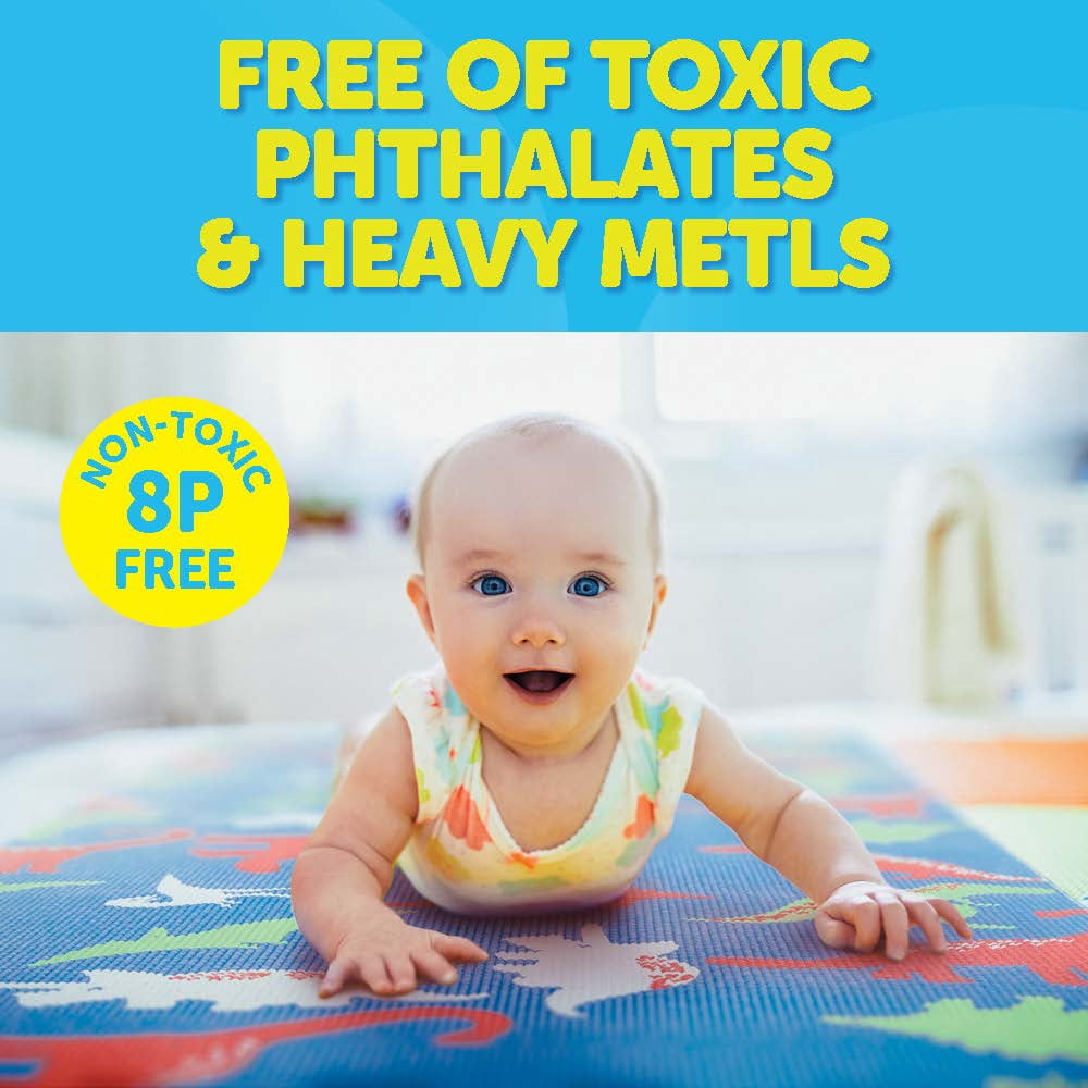 Waddle Yoga Mat, Yoga Mat for Kids, My First Yoga Mat, Exercise Mat for Toddlers, Kids Ages 3 Years and Up, Dino
