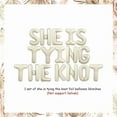 thumbnail image 5 of She is Tying the Knot Bridal Shower Decor Banner Bow Bridal Shower Decorations with Bow Ring Diamond Balloon Bachelorette Party Decorations for Wedding Engagement Party Supplies, 5 of 5