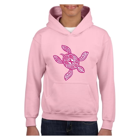 IWPF - Big Girls Hoodies and Sweatshirts - Sea Turtle Hawaii