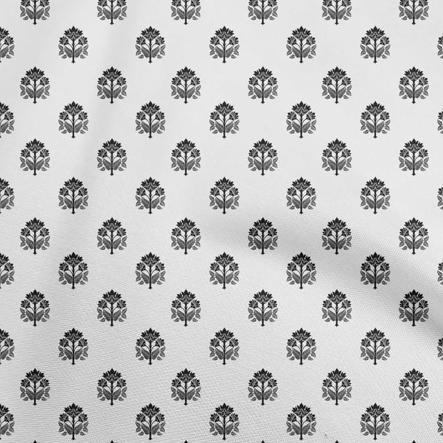 oneOone Velvet Black Fabric Block Craft Projects Decor Fabric Printed By The Yard 58 Inch Wide-HH