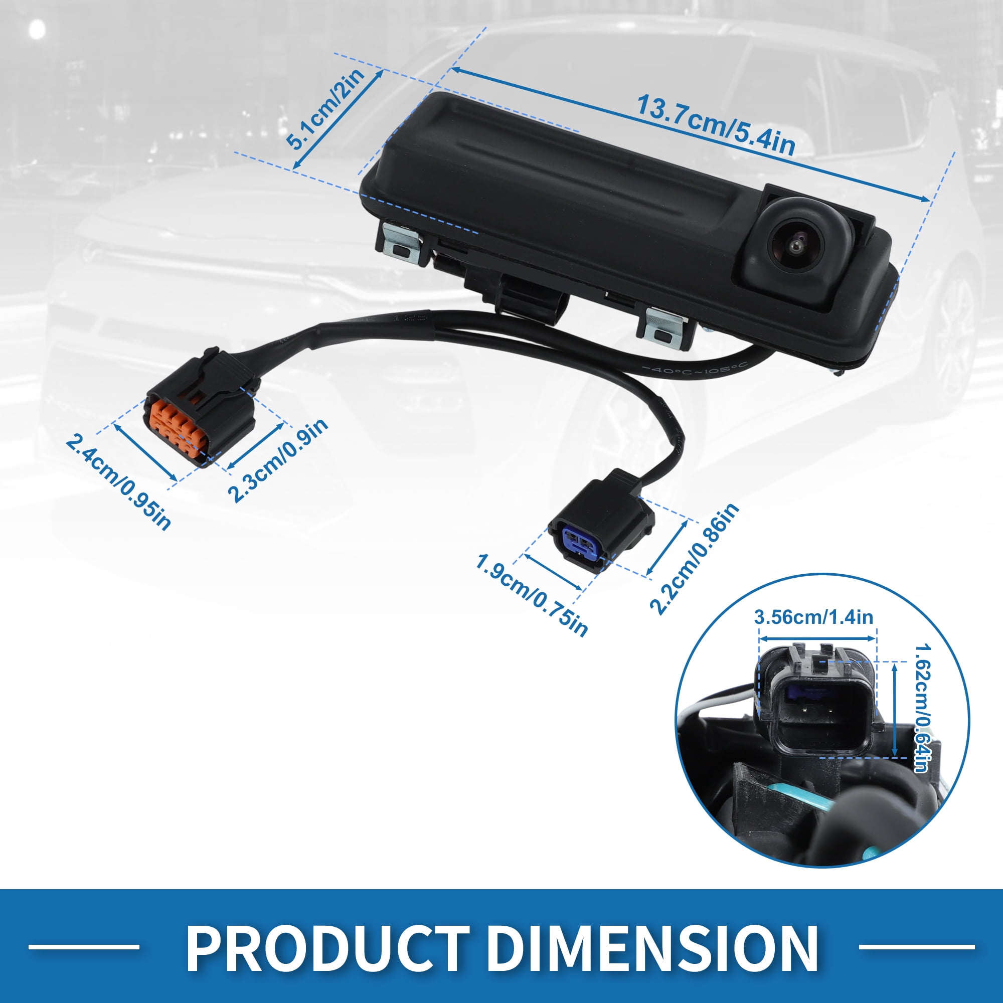 Unique Bargains Rear View Camera for Kia Soul 2020 2021 2022 Park Assist Backup Camera