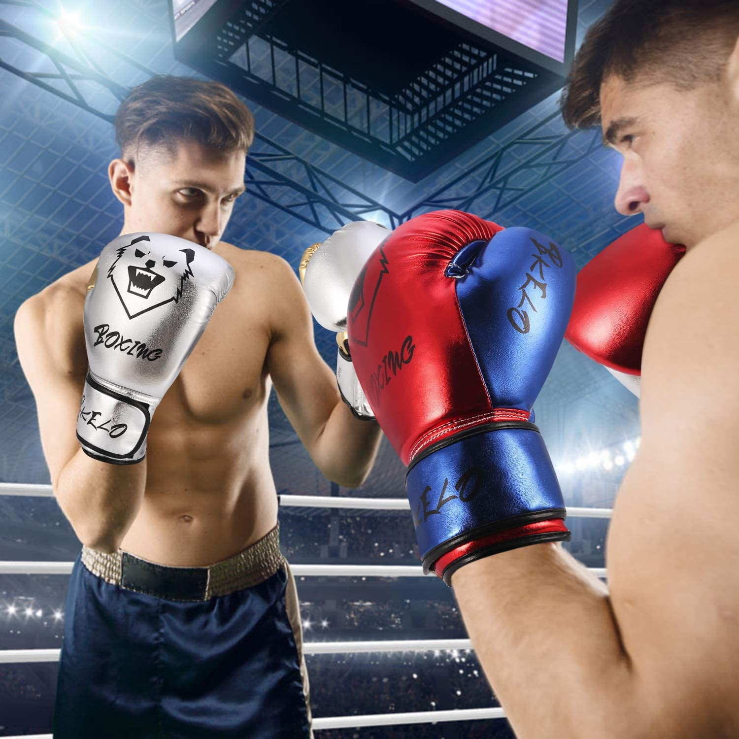 Boxing Practice Gloves Sparring Kickboxing Sports Fight Punching Bag Mitts 