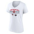 thumbnail image 2 of Women's White USA Swimming 2024 U.S. Olympic Team Trials Laps V-Neck T-Shirt, 2 of 3
