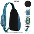 thumbnail image 3 of Crossbody Sling Backpack for Women Men Fish Sea Plants Sponge Shoulder Sling Crossbody Casual Chest Bag for Travel Sports Running Hiking, 3 of 6
