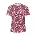 thumbnail image 5 of Running T-Shirt For Men Cute Ditsy Floral T Shirts Popular Flower Print Summer Tees O Neck, 5 of 5