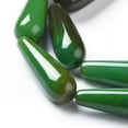 thumbnail image 2 of U8MO 13pc Natural Agate Teardrop Beads Smooth Mini Gemstone Loose Spacer Bead 30x10mm-SeaGreen, 2 of 3