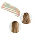 thumbnail image 5 of Unique Bargains 1 Pc Cute Cat Marble Hair Comb Green Acetate Sheet, 5 of 5