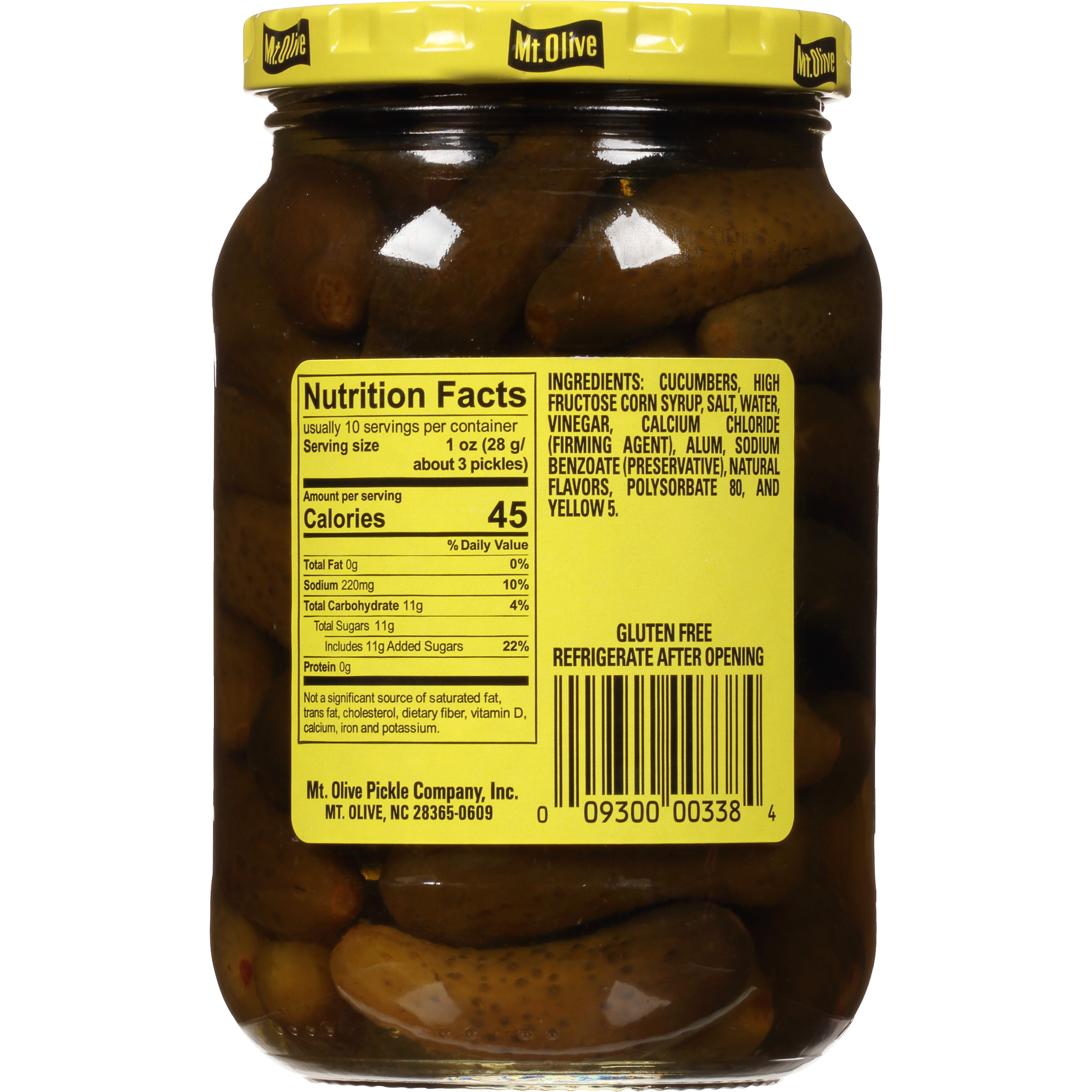Mt. Olive Sweet Petite Snack Cruncher Pickles, 16 fl oz Jar - image 2 of 5