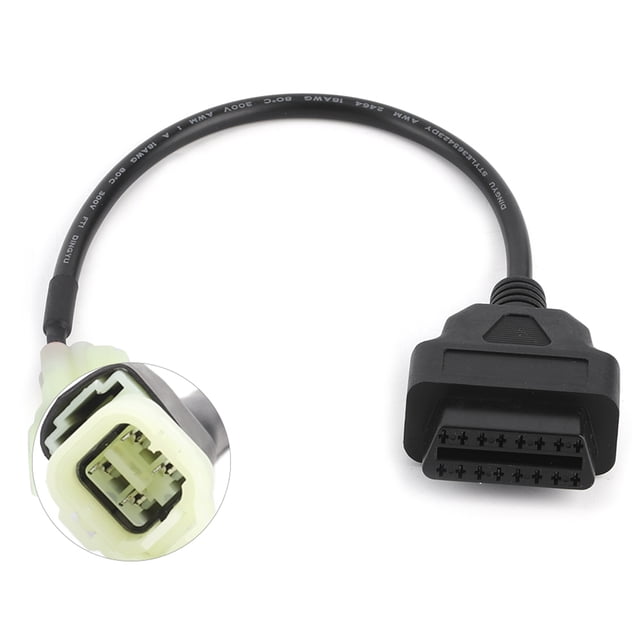 Cable adaptador de diagnóstico OBD2 a 4 pines, piezas de detección de fallas de motocicleta aptas para motocicletas o similares Jadeshay A