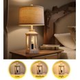 thumbnail image 3 of Lamp G-SAFAVA Retro Farmhouse de 23,75 pulgadas con puertos USB C+A, juego de 2, 3 of 9