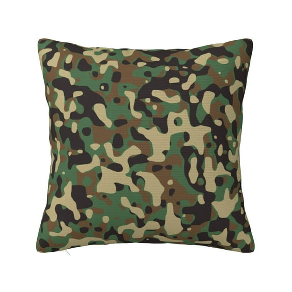 ZICANCN Camouflage Print Decorative Throw Pillow Covers, Bed Couch Sofa Decorative Knit Pillow Covers for Living Room Farmhouse, 24"x24"