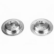 Power Stop EBR652XPR Evolution Drilled & Slotted Rotors -Rear