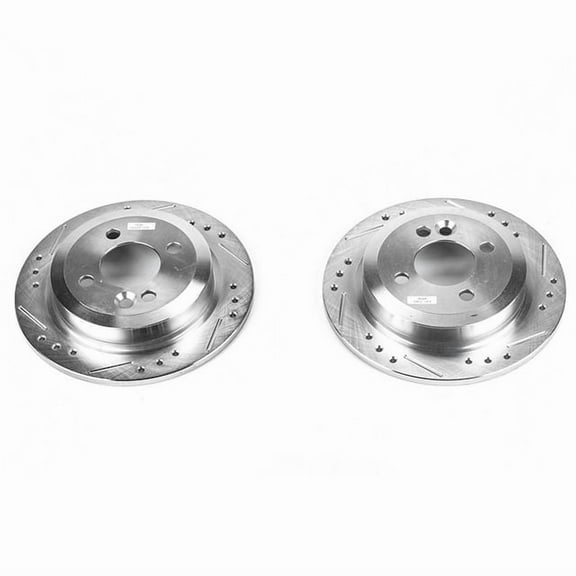 Power Stop EBR652XPR Evolution Drilled & Slotted Rotors -Rear