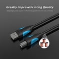 thumbnail image 2 of VENTION USB2.0 Printer Cable Male to Male 10m/32.8ft Printer Scanner Cable Replacement for HP/Canon/Epson (Black), 2 of 8