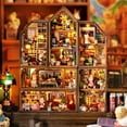 thumbnail image 5 of DIY Dollhouse Set With LED Lighting ,Miniature Wooden Town House with Furnitures ,Handmade Assembly Doll House Model Building Set Creative Gift Toys, 5 of 16