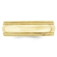 thumbnail image 2 of Solid 10k Yellow Gold 7mm Double Milgrain Comfort Fit Wedding Band Ring Size 7, 2 of 4