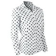 thumbnail image 2 of Doublju Women's Long Sleeve Slim Fit Button Down Dress Shirt (Plus Size Available), 2 of 5