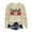 Beige, variant on Up To 50% Off Zip Up Sweatshirt Women Women's Baseball Printed Crew Neck Multi Color Multi Size Crew Neck Hoodless Long Sleeve Sweatshirt