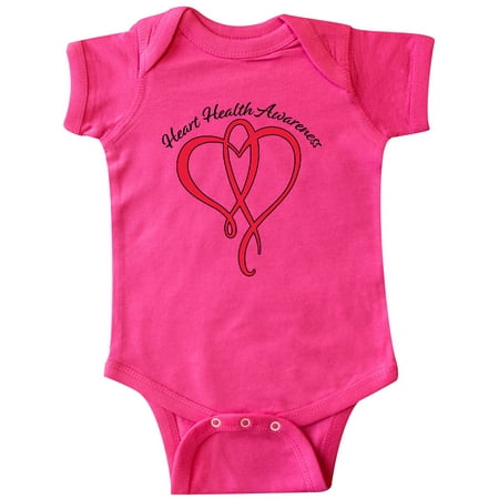 

Inktastic Heart Health Awareness Red Heart Ribbon Gift Baby Boy or Baby Girl Bodysuit