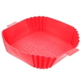 thumbnail image 4 of Doublure de Friteuse à Air Chaud Résistante à la Chaleur en Silicone Réutilisable Tapis de Cuisson pour Friteuse à Air, 4 of 8