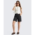 thumbnail image 7 of G4Free EverGoing Athletic Shorts for Women 6" Cross Waist Summer Casual Shorts with Pockets, 7 of 7