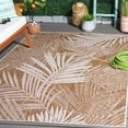 thumbnail image 2 of SAFAVIEH Beach House Declan Botanical Indoor/Outdoor Area Rug, Brown/Ivory, 4' x 6', 2 of 13