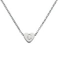 thumbnail image 1 of Collar Inicial de Corazón Uxcell para Mujeres, Cadena de Acero Inoxidable Baño de Oro de 18K, Collar Personalizado con Letra C para Regalos de Joyería para Mujeres, Tono Plateado, 1 of 6