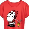 thumbnail image 2 of Peanuts - Christmas - Santa Snoopy - Women's Short Sleeve Graphic T-Shirt, 2 of 5