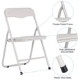 thumbnail image 4 of Beige foldable para niños mesa con 4 forrado sillas y cushioned asientos, 4 of 7