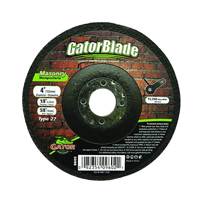 x 5//8 in Aluminum Oxide Masonry Cut-Off Blade .045 in 1 pc. Gator 4 in